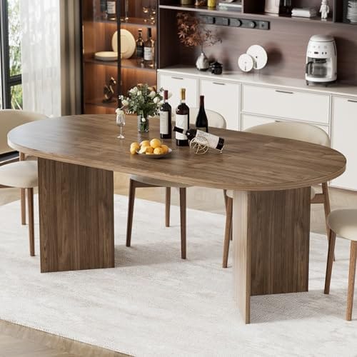 Table à Manger Ovale Rétro 190x90cm