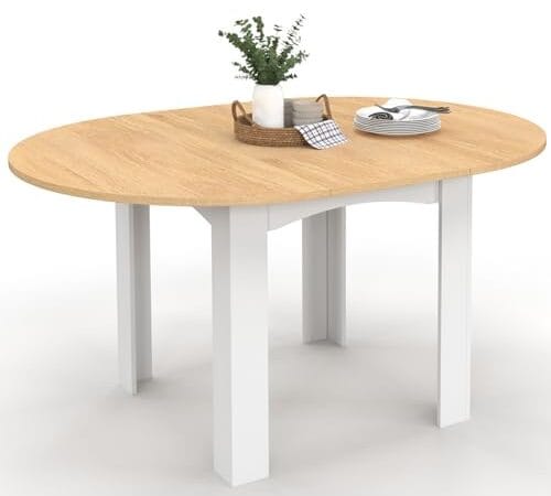 Table à Manger Ronde Extensible Dona 4-8