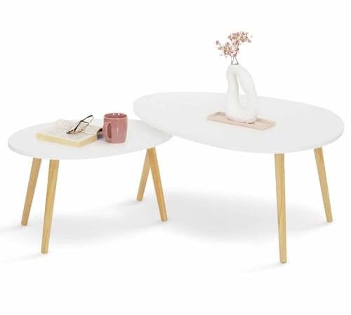 Tables Basses Gigognes Gaia Blanches Tables Basses Gigognes Gaia Blanches
