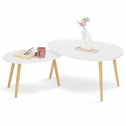 Tables Basses Gigognes Gaia Blanches Tables Basses Gigognes Gaia Blanches
