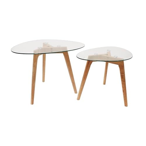 Tables Gigognes Transparente HOME DECO FACTORY Tables Gigognes Transparente HOME DECO FACTORY