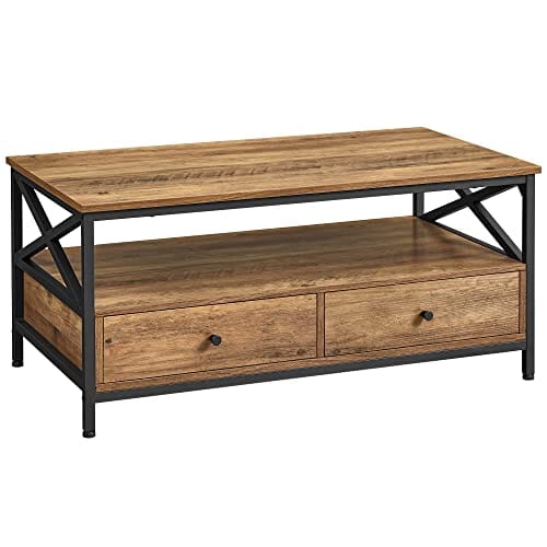 VASAGLE Table Basse Industrielle avec Rangement VASAGLE Table Basse Industrielle avec Rangement
