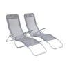 Bains de Soleil Pliants Levito Gris Anthracite Bains de Soleil Pliants Levito Gris Anthracite