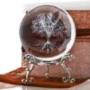 Boule de cristal arbre de vie 60 mm Boule de cristal arbre de vie 60 mm