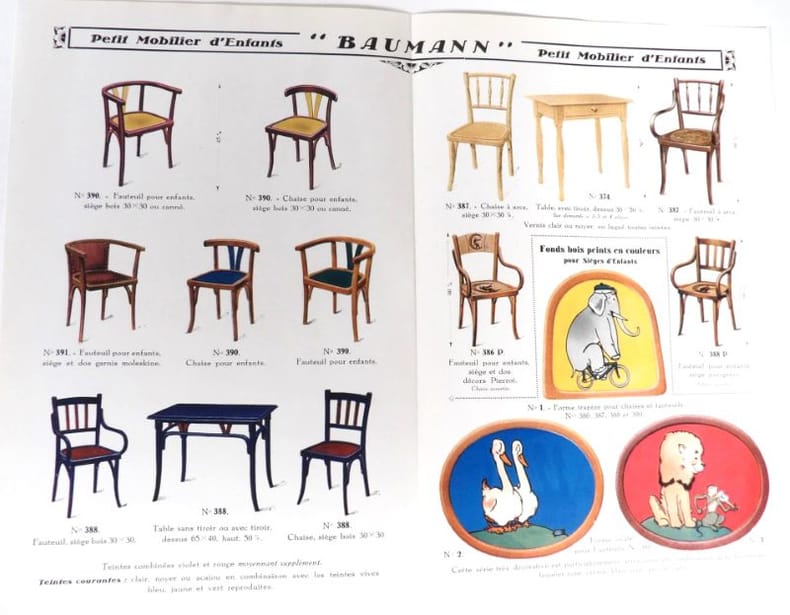 Exemple de catalogue de chaise Baumann pour enfants Exemple de catalogue de chaise Baumann pour enfants
