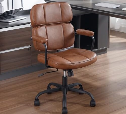 Chaise de Bureau Confortable en Cuir PU Chaise de Bureau Confortable en Cuir PU