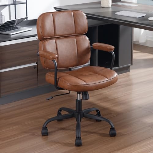 Chaise de Bureau Confortable en Cuir PU Chaise de Bureau Confortable en Cuir PU