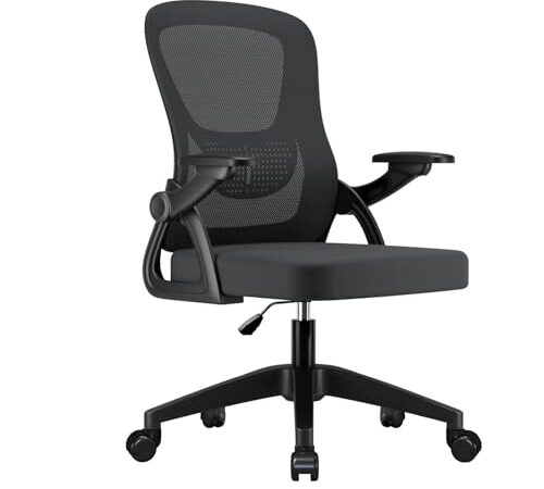 Chaise de Bureau Ergonomique avec Bras Pliables Chaise de Bureau Ergonomique avec Bras Pliables