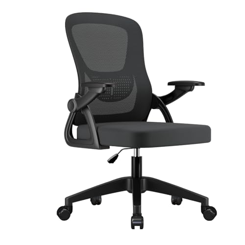 Chaise de Bureau Ergonomique avec Bras Pliables