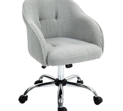 Chaise de Bureau Ergonomique en Peluche Teddy Chaise de Bureau Ergonomique en Peluche Teddy