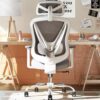 Chaise de Bureau Ergonomique HOLLUDLE Blanc