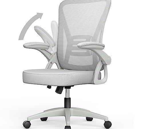 Chaise de Bureau Ergonomique Réglable en Gris Chaise de Bureau Ergonomique Réglable en Gris