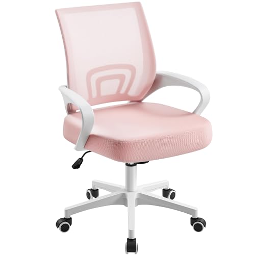Chaise de Bureau Ergonomique Rose