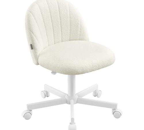 Chaise de Bureau Élégante en Tissu Peluche Chaise de Bureau Élégante en Tissu Peluche