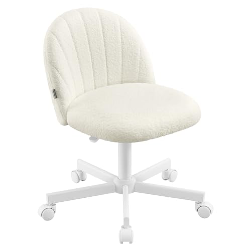 Chaise de Bureau Élégante en Tissu Peluche Chaise de Bureau Élégante en Tissu Peluche