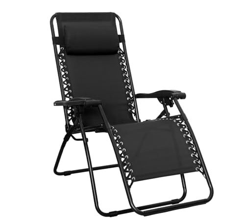 Chaise de camping pliable zéro gravité