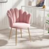 Chaise de Coiffeuse Luxstein en Velours Rose Chaise de Coiffeuse Luxstein en Velours Rose