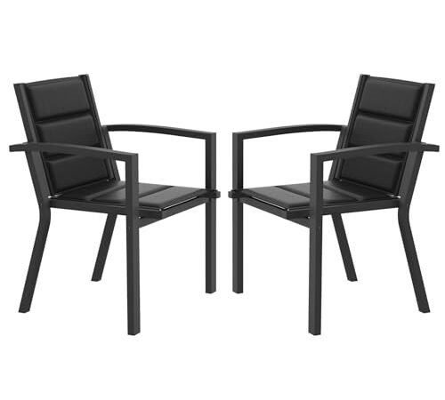Chaise de Jardin Empilable JUMMICO en Aluminium Chaise de Jardin Empilable JUMMICO en Aluminium