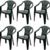 Chaise de Jardin Empilable Tomaino - Lot de 6