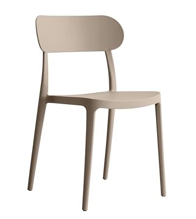 Chaise d'extérieur empilable en polypropylène Chaise d'extérieur empilable en polypropylène