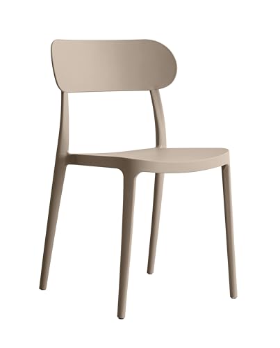 Chaise d'extérieur empilable en polypropylène Chaise d'extérieur empilable en polypropylène