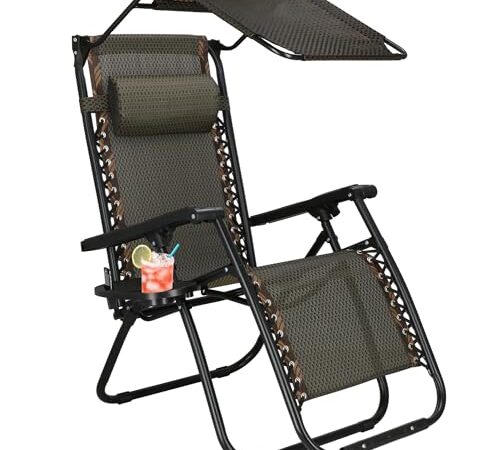 Chaise Longue de Jardin Pliable Confortable