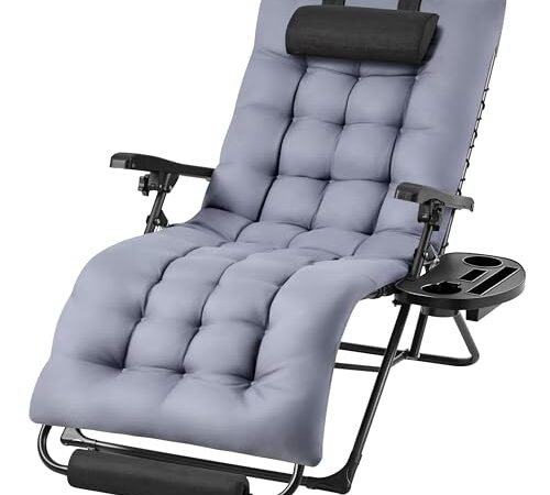 Chaise Longue de Jardin Pliable et Inclinable