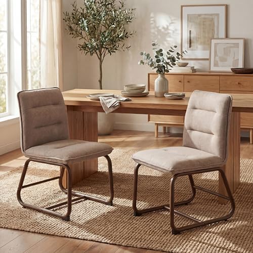 Chaise Moderne en Lin Lot de 2 Chaise Moderne en Lin Lot de 2