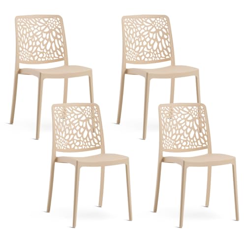 Chaises de Jardin Empilables en Polypropylène