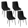 Chaises de Salle à Manger Noir - Lot de 4 Chaises de Salle à Manger Noir - Lot de 4