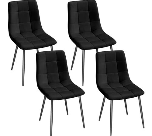Chaises de Salle à Manger Noir - Lot de 4 Chaises de Salle à Manger Noir - Lot de 4