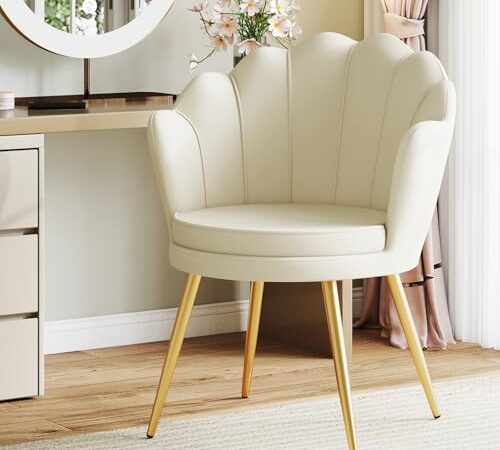 Ckaff Fauteuil Coquillage en Velours Beige Ckaff Fauteuil Coquillage en Velours Beige