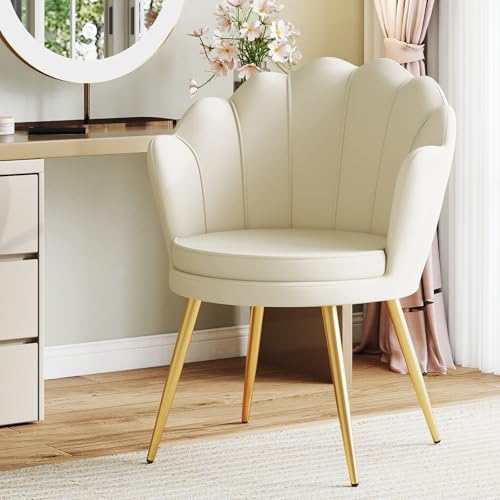 Ckaff Fauteuil Coquillage en Velours Beige Ckaff Fauteuil Coquillage en Velours Beige