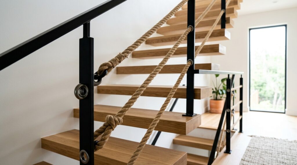 Comment fabriquer un garde-corps d'escalier en corde ? Fabriquer un garde-corps d'escalier en corde