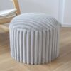 DAWNYIELD Pouf Rond en Fausse Fourrure DAWNYIELD Pouf Rond en Fausse Fourrure