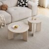 Ensemble de 2 Tables Basses Nordiques Modernes Ensemble de 2 Tables Basses Nordiques Modernes
