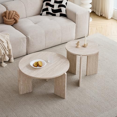 Ensemble de 2 Tables Basses Nordiques Modernes Ensemble de 2 Tables Basses Nordiques Modernes