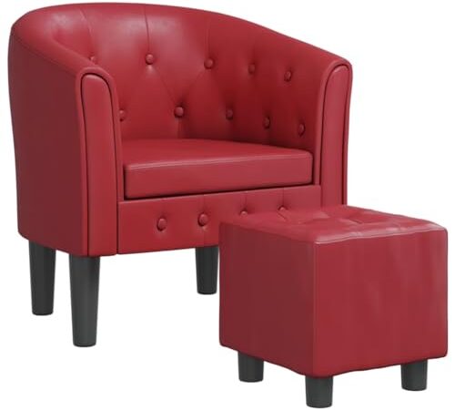 Fauteuil Cabriolet avec Repose-Pied Bordeaux Fauteuil Cabriolet avec Repose-Pied Bordeaux