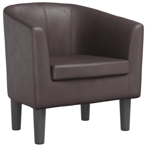 Fauteuil Cabriolet Marron Chic et Confortable Fauteuil Cabriolet Marron Chic et Confortable