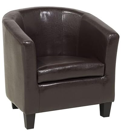 Fauteuil Club Cabriolet en Cuir PU