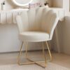 Fauteuil Coiffeuse en Velours Rembourré