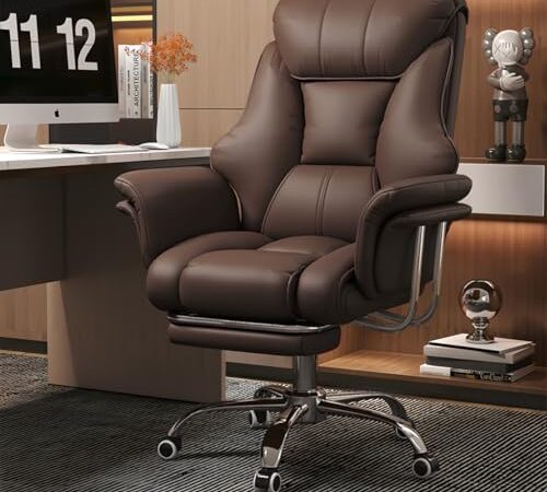 Fauteuil de Bureau Grand Format en Cuir Fauteuil de Bureau Grand Format en Cuir