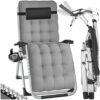Fauteuil de Jardin Pliable avec Repose-Pieds
