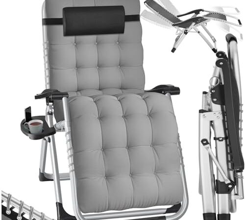 Fauteuil de Jardin Pliable avec Repose-Pieds Fauteuil de Jardin Pliable avec Repose-Pieds