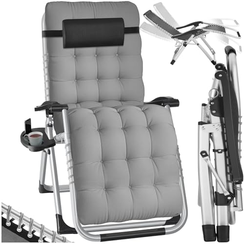 Fauteuil de Jardin Pliable avec Repose-Pieds