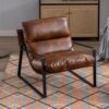 Fauteuil de Loisirs en Cuir PU Modern Fauteuil de Loisirs en Cuir PU Modern