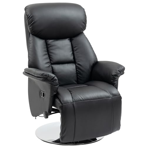 Fauteuil de Relaxation HOMCOM Noir Inclinable