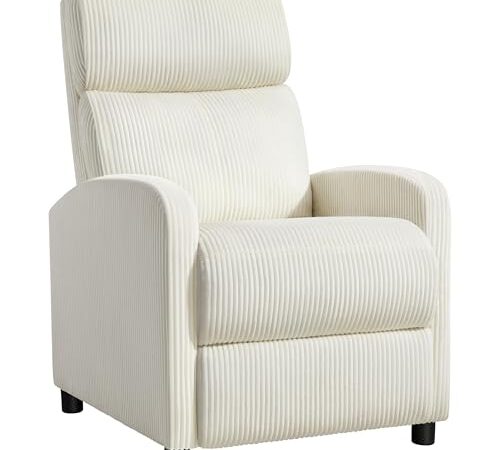 Fauteuil de Relaxation Inclinable en Velours Fauteuil de Relaxation Inclinable en Velours