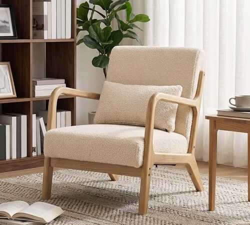 Fauteuil de Salon avec Cadre en Bois Fauteuil de Salon avec Cadre en Bois