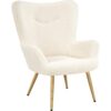 Fauteuil de Salon Confortable en Bouclette Fauteuil de Salon Confortable en Bouclette